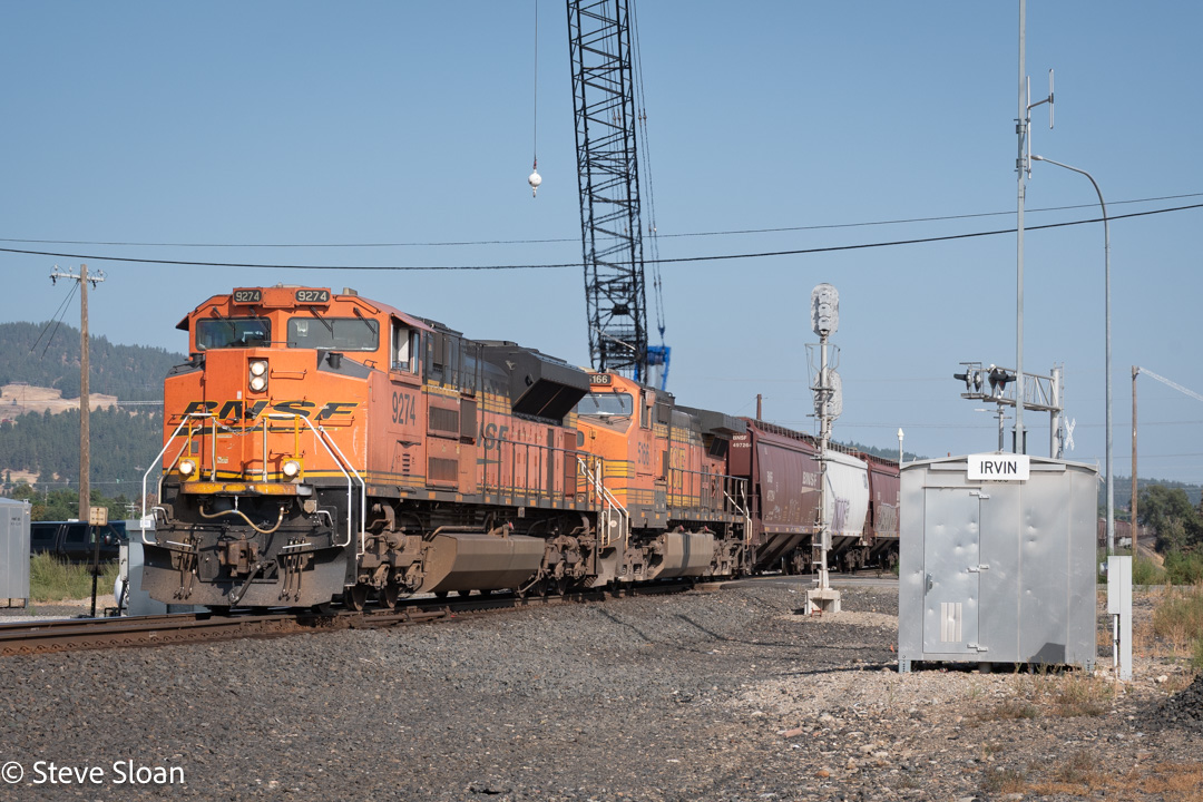 BNSF Grain Train at Irvin